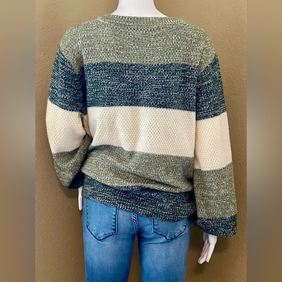 Zenana Wide Striped Crewneck - Picture 6 of 16